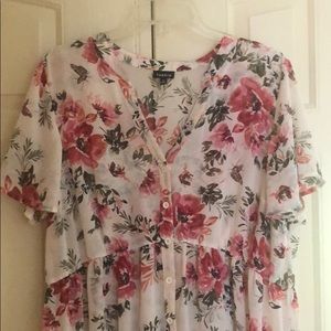 Hi/low Shear Torrid blouse.